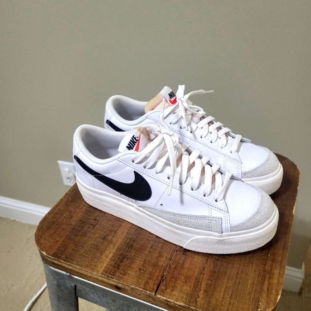 Nike Blazer Platform - White and Black Women's Sneakers - Brand New